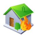 House on fire icon